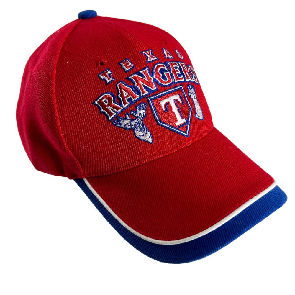 Sixth Man Texas Rangers Ball Cap Hat 2010 Red White Blue One Size Adjustable